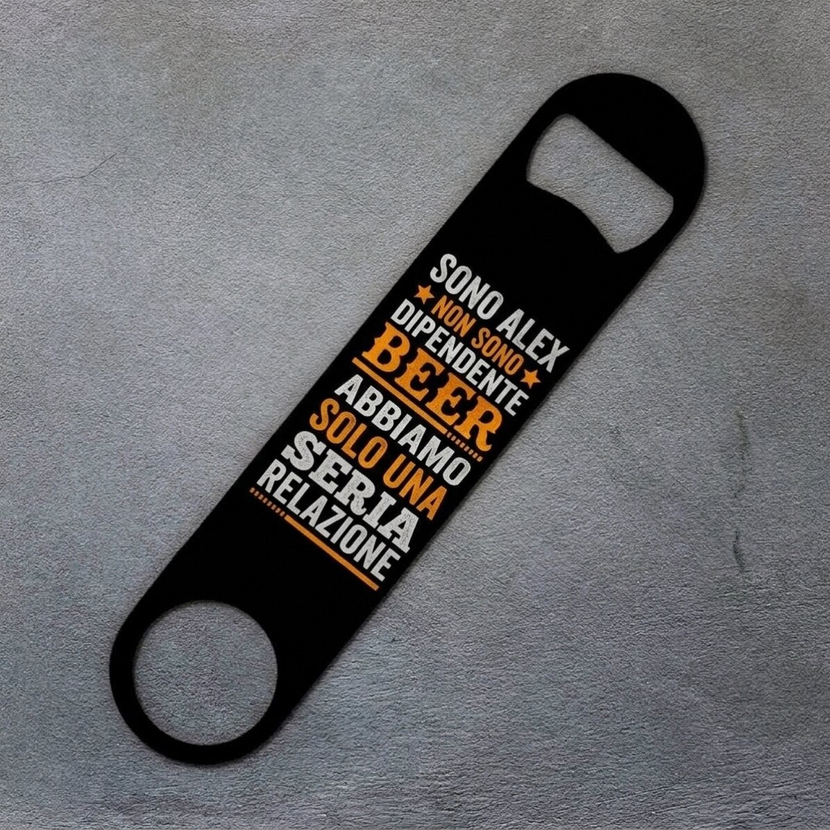 Apribottiglie personalizzato con scritta - Committed relationship