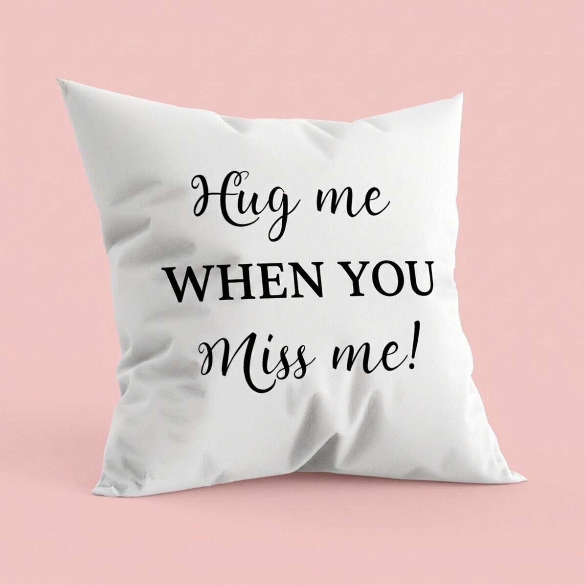 Cuscino personalizzato con scritta - Hug me