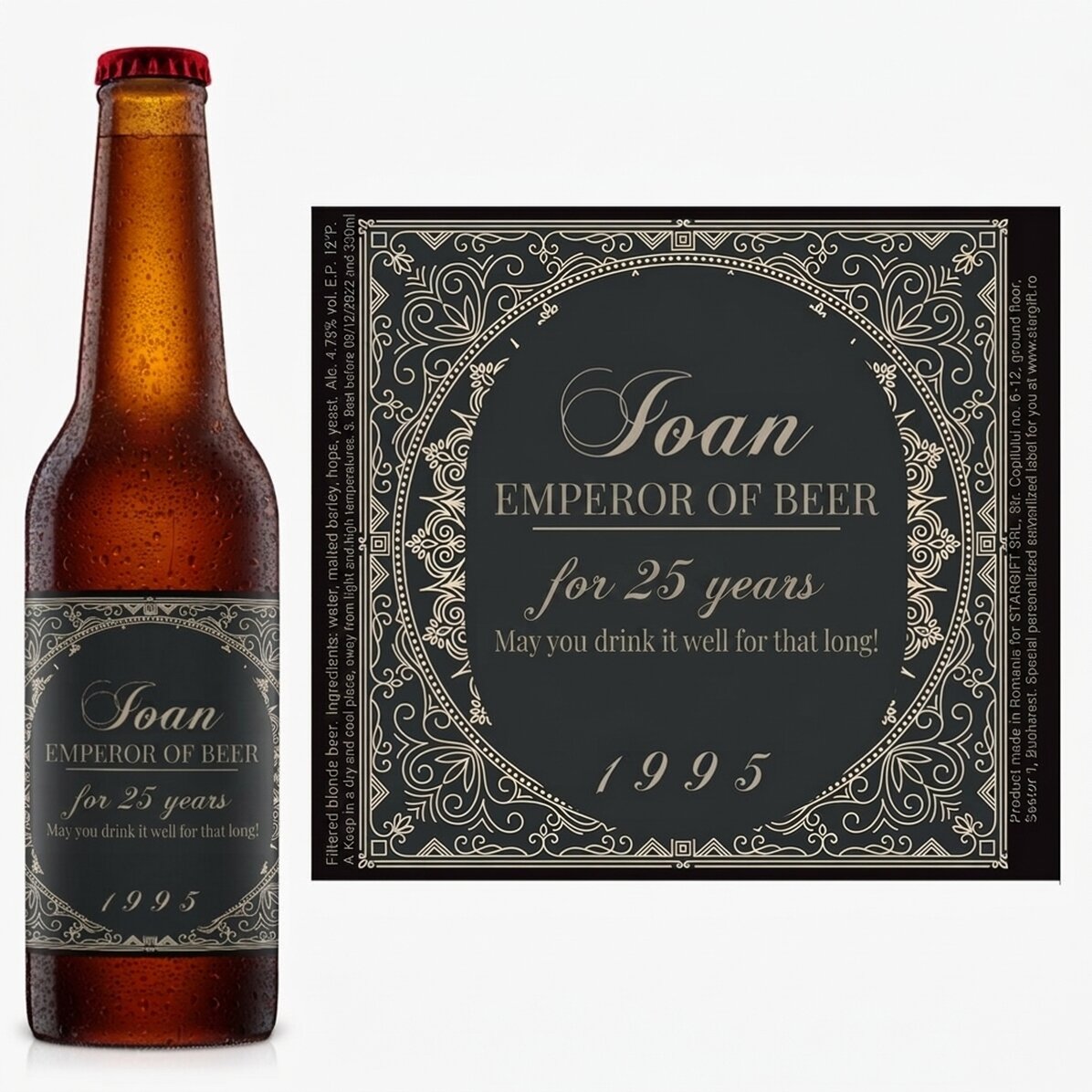 Birra personalizzata con scritta - L