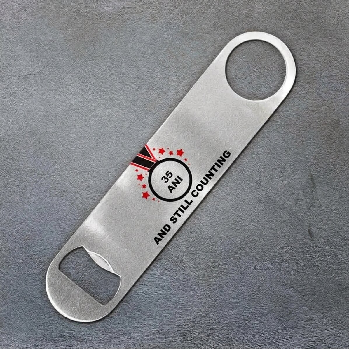 Apribottiglie personalizzato con scritta - Anniversary