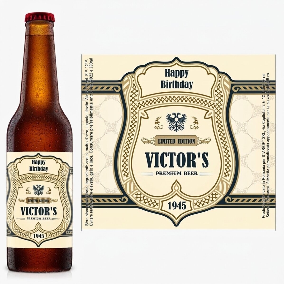 Birra personalizzata con scritta - Blazon