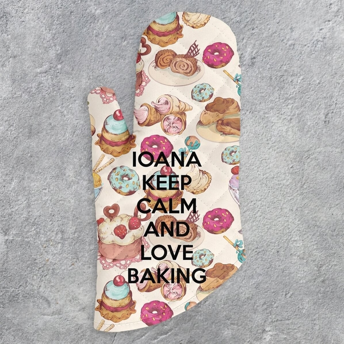 Guanto da cucina personalizzato con scritta - Keep Calm