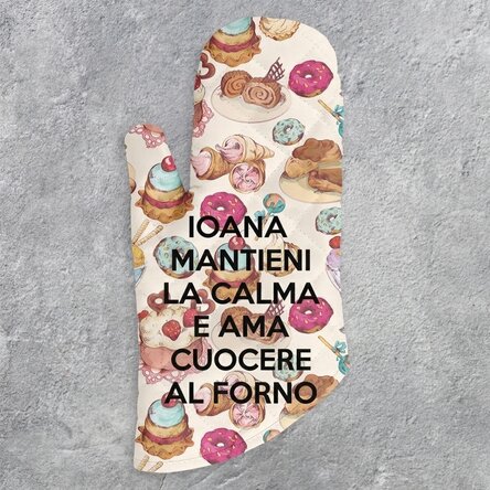 Guanto da cucina personalizzato con scritta - Keep Calm