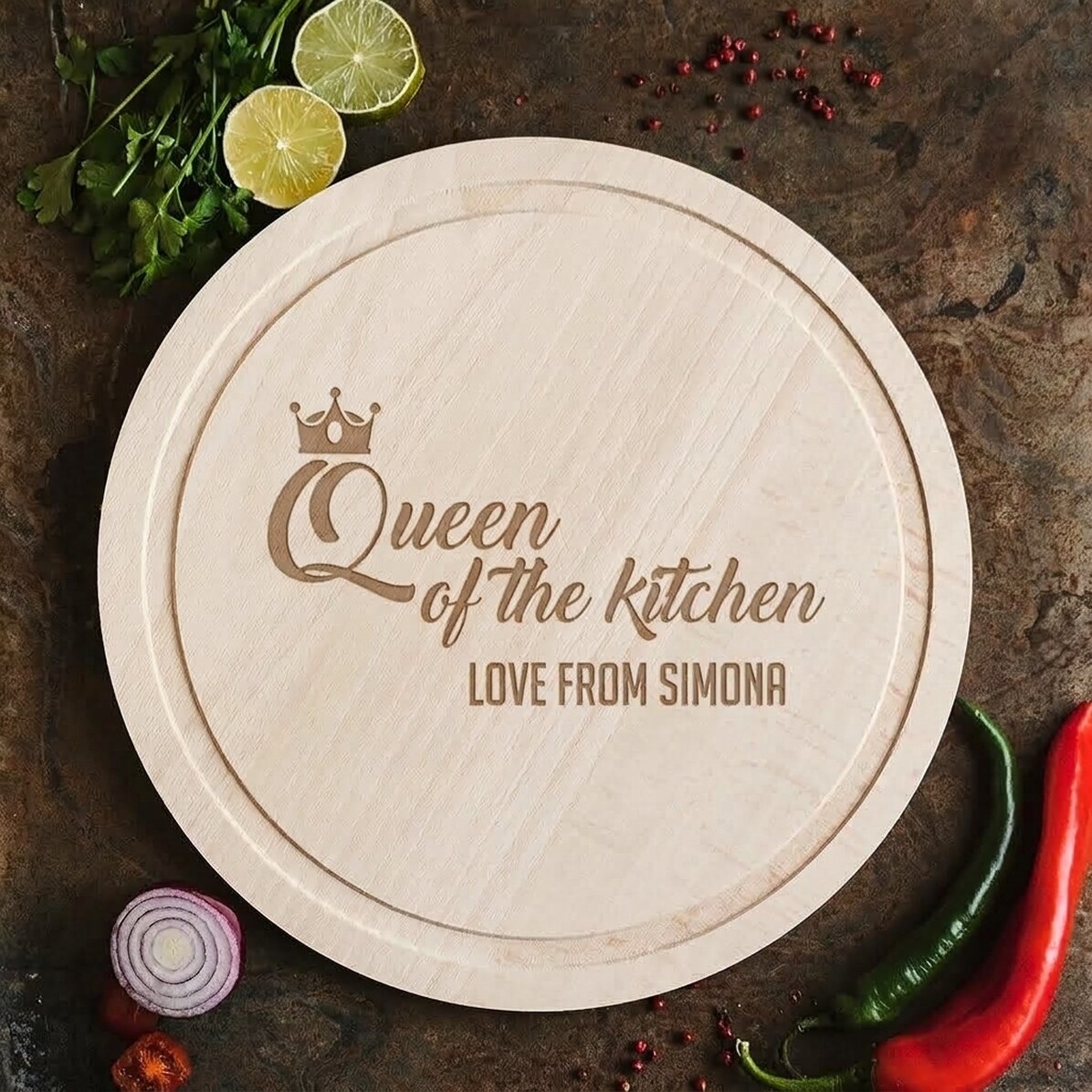 Tritatutto rotondo personalizzato - Queen of the Kitchen