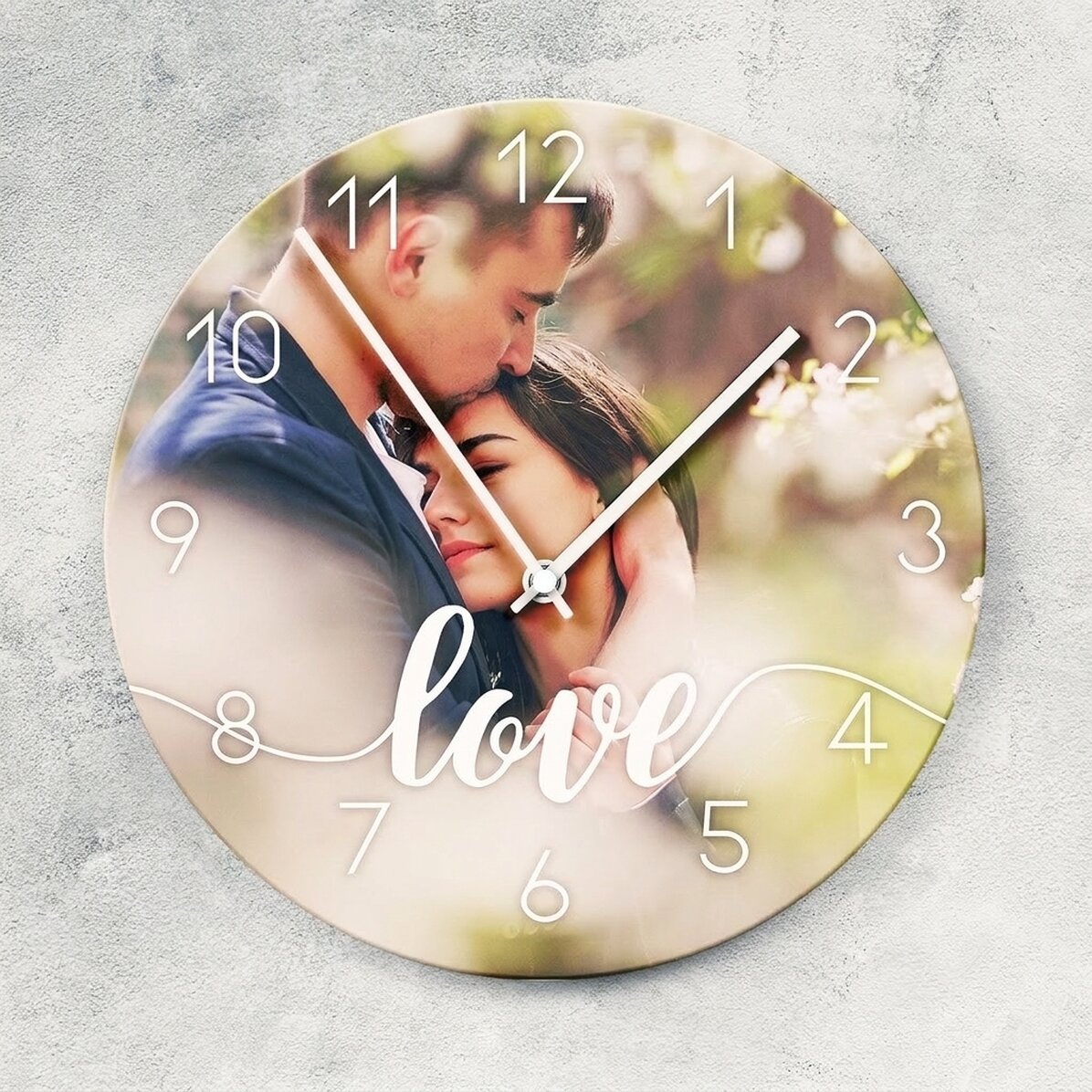 Orologio personalizzato con una foto e una frase d