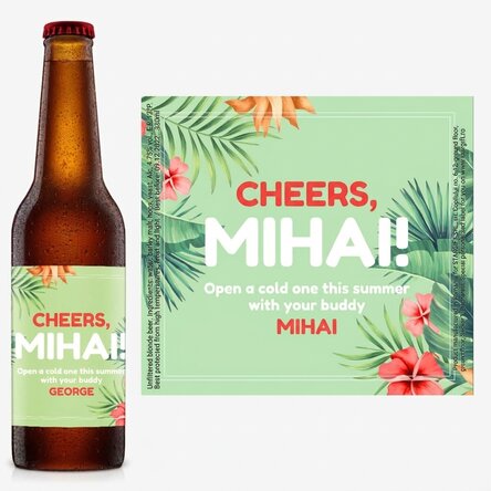 Birra personalizzata con scritta - Hibiscus
