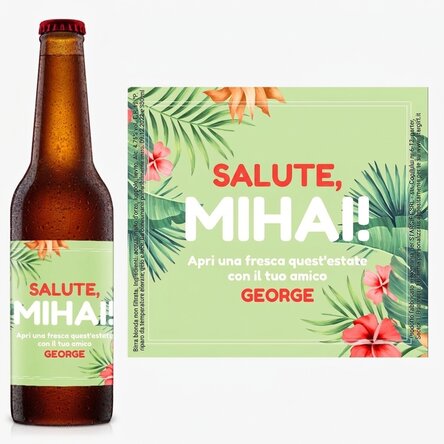 Birra personalizzata con scritta - Hibiscus