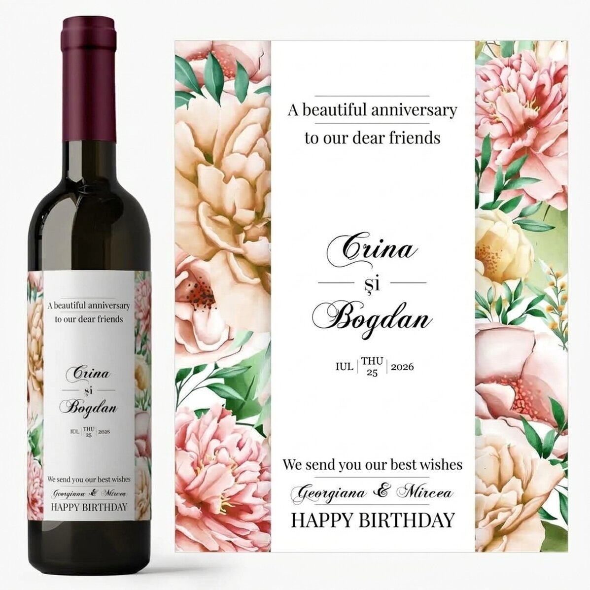 Vino personalizzato con dedica - Buon compleanno