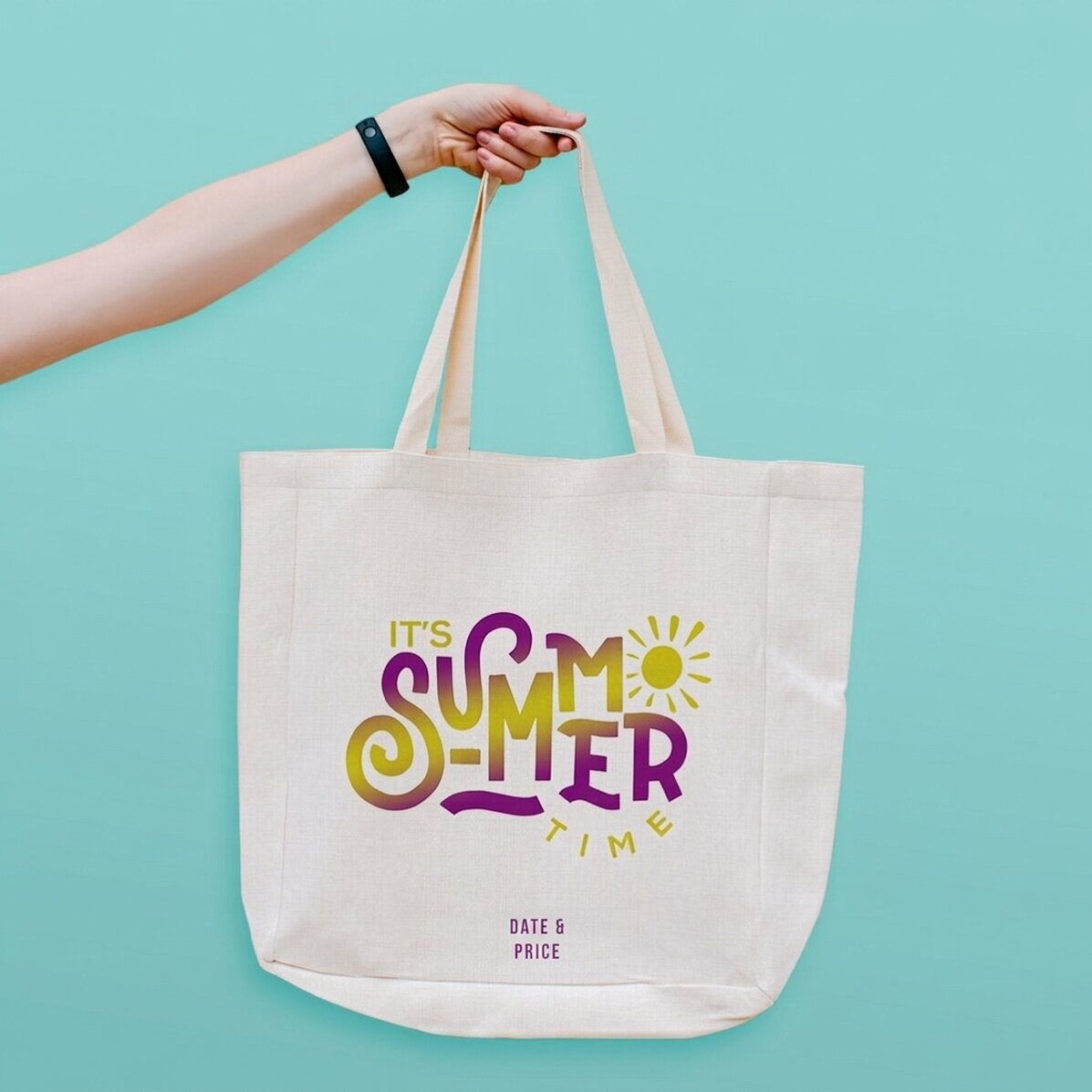 Borsa da spiaggia personalizzata con scritta - It
