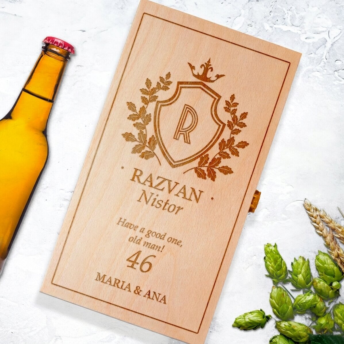 Scatola personalizzata per tre bottiglie di birra - Blazon