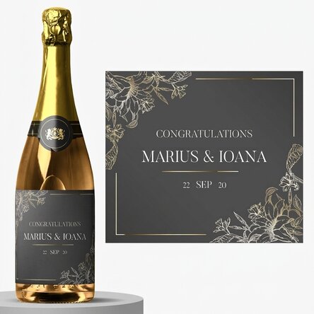 Spumante personalizzato con scritta - Casa de piatra