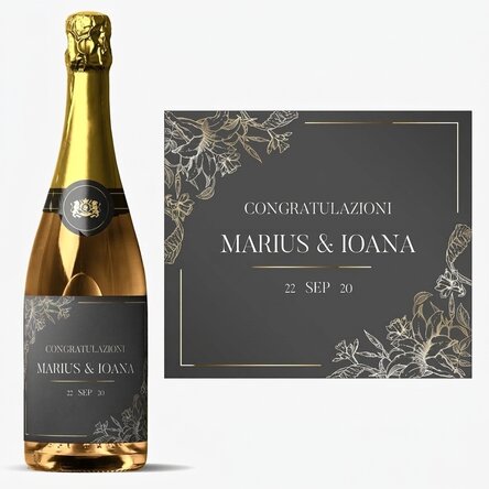 Spumante personalizzato con scritta - Casa de piatra