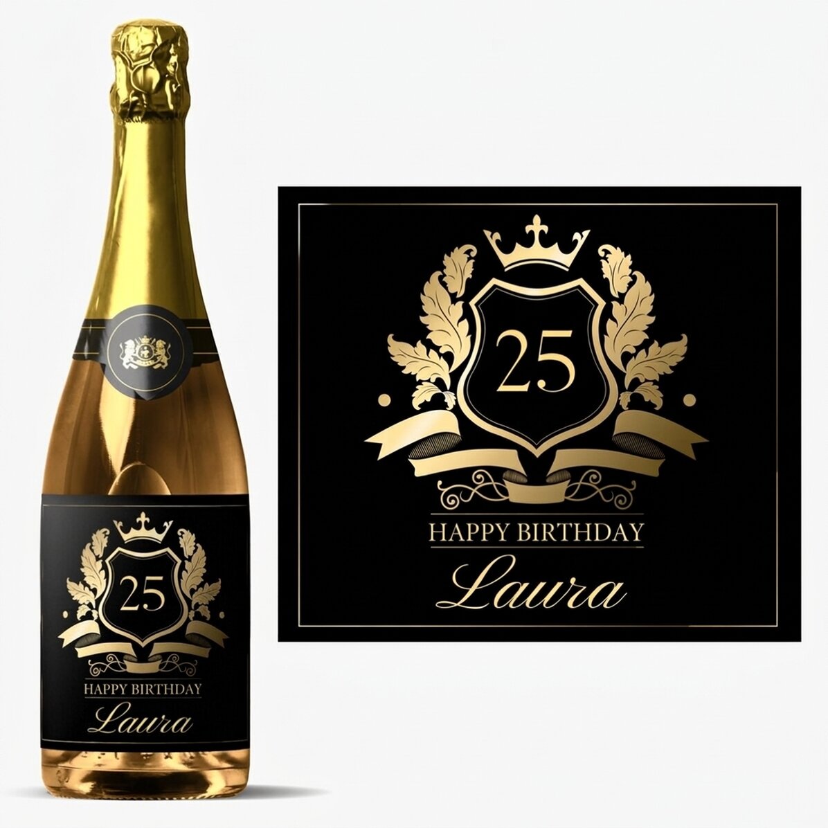 Spumante personalizzato con scritta - Royalty