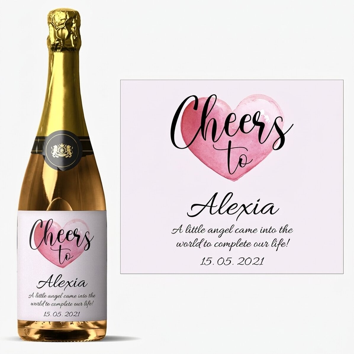 Spumante personalizzato con dedica - Un brindisi a...