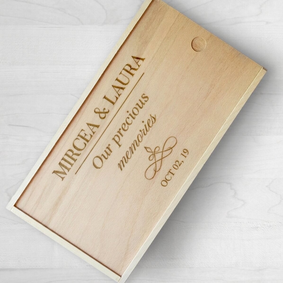 Scatola regalo personalizzata in legno - Memories