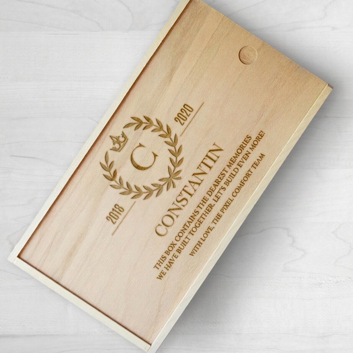 Scatola regalo personalizzata in legno - Lauri