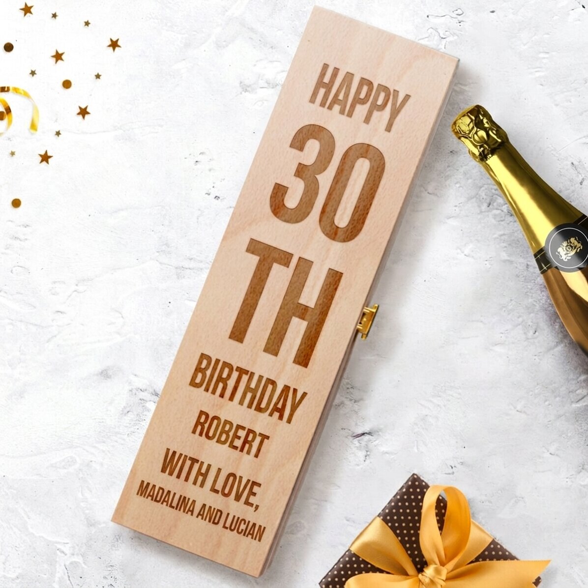 Scatola personalizzata per spumante - Buon compleanno