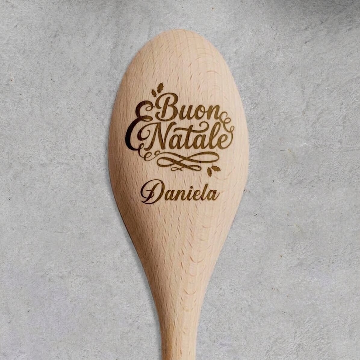 Cucchiaio di legno personalizzato - Merry Christmas to you