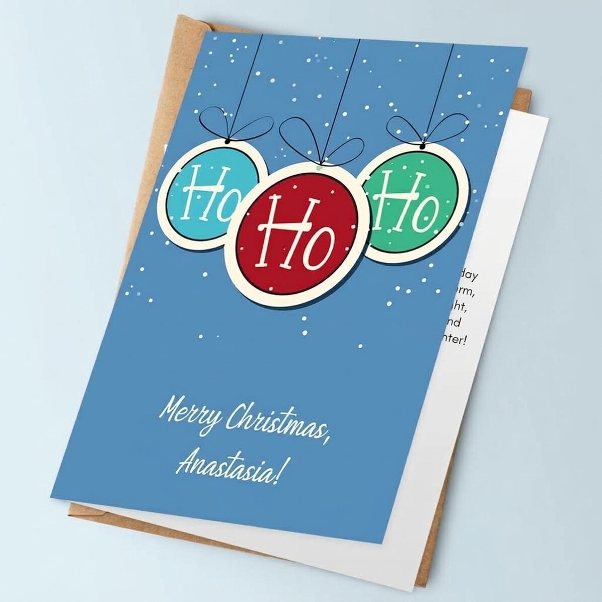 Biglietto di auguri personalizzato - Globe ho, ho, ho!