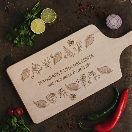 Tagliere personalizzato con scritta - Sapori d