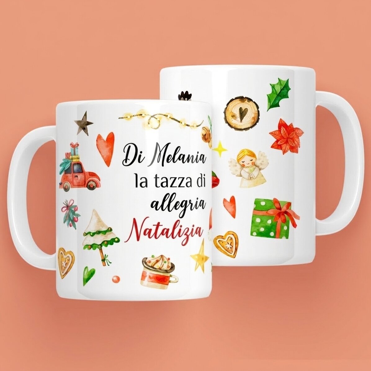 Tazza personalizzata con il tuo nome - Christmas Cheer