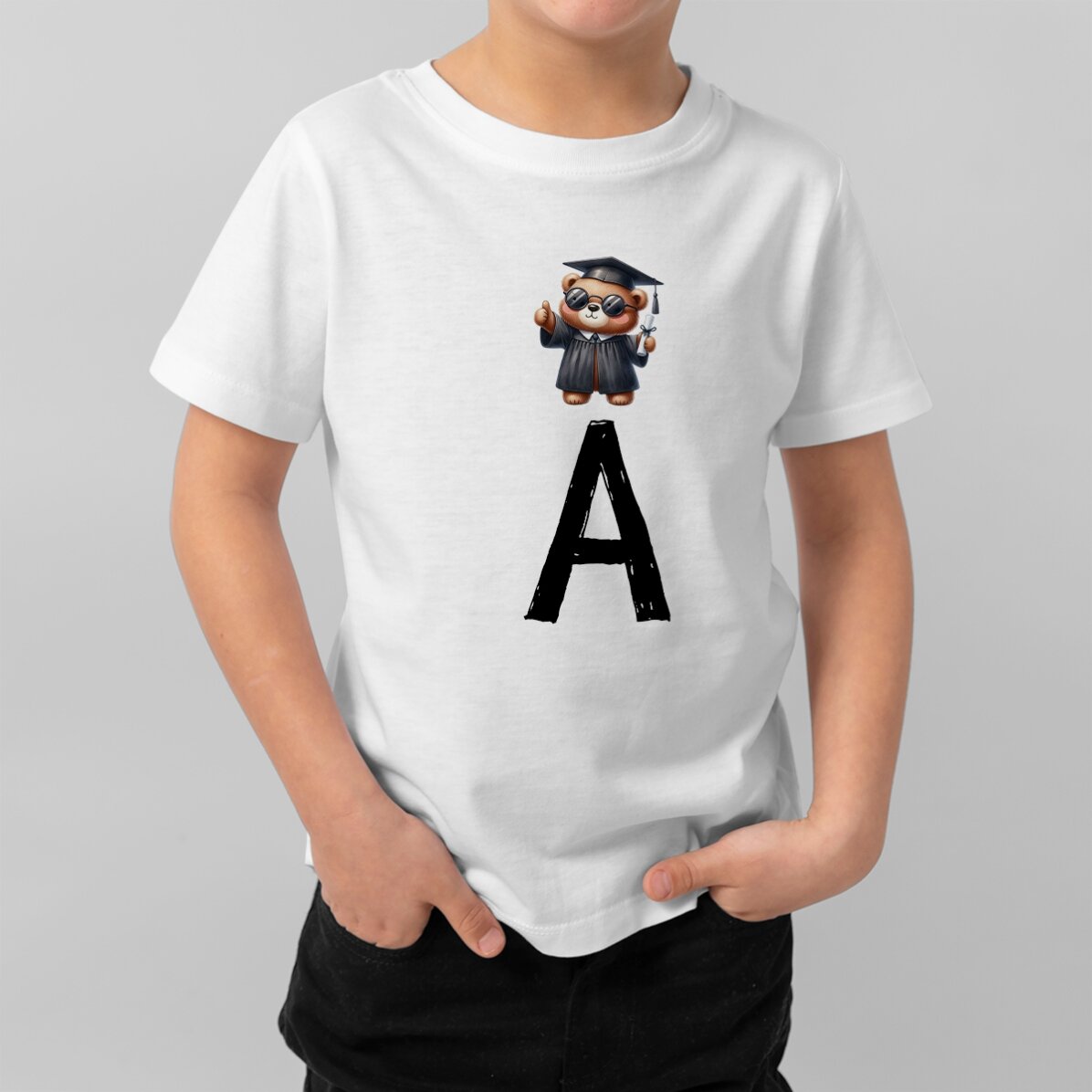 Maglietta in cotone per bambini personalizzata con l