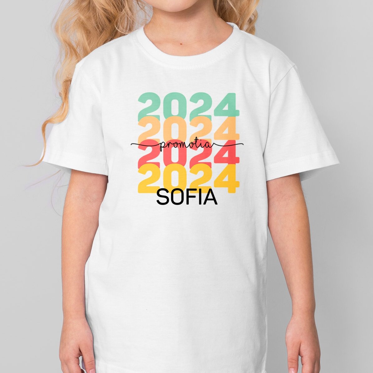 Maglietta in cotone per bambini personalizzata con scritta - Laurea