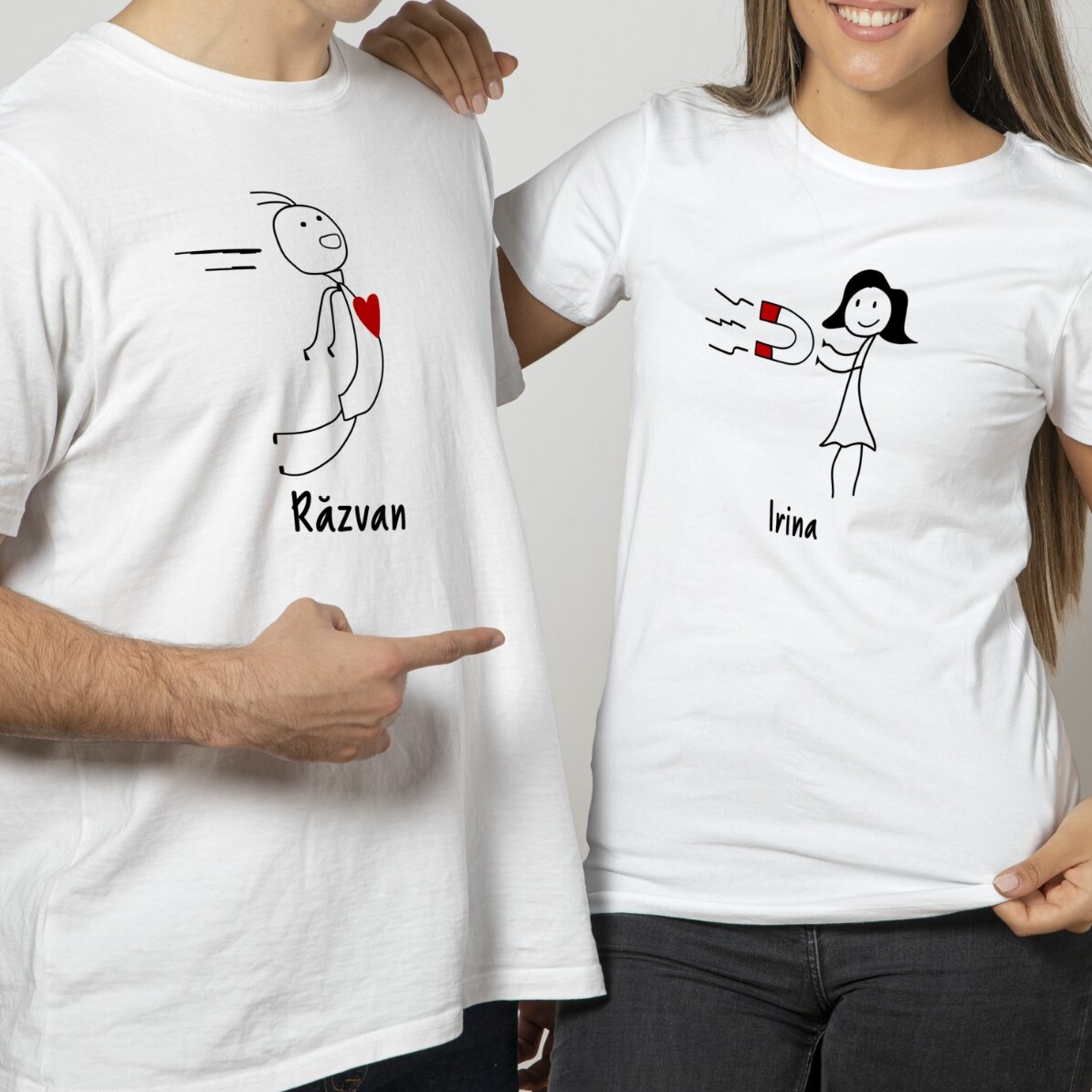 Maglietta in cotone da donna personalizzata con scritta - Magnet
