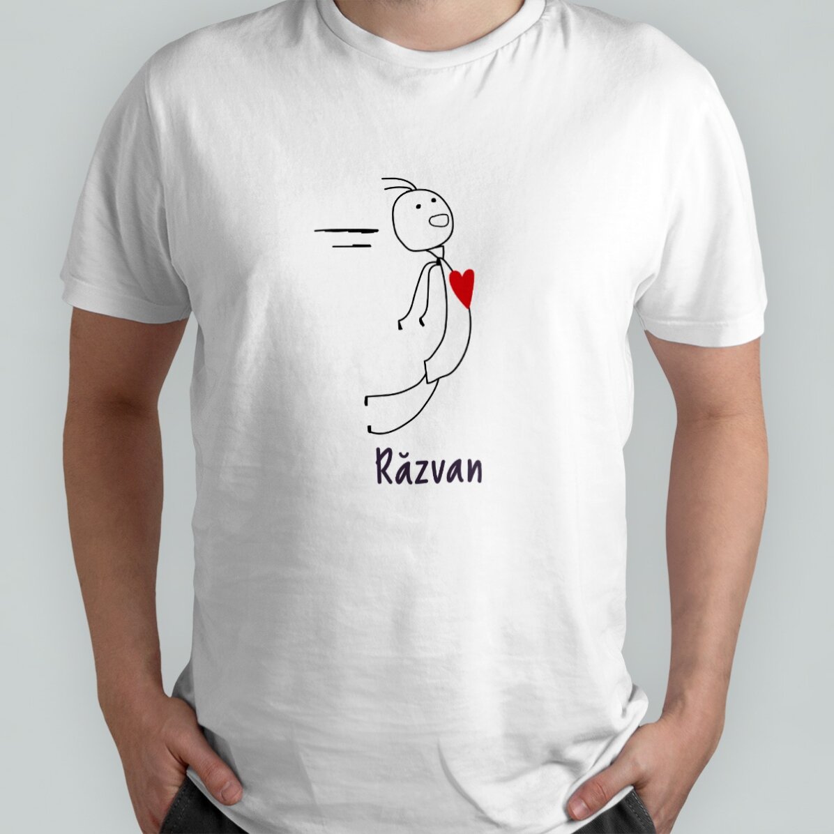 Maglietta in cotone da uomo personalizzata con scritta - Magnet