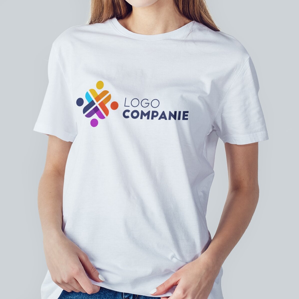 Maglietta in cotone personalizzata con logo “landscape”