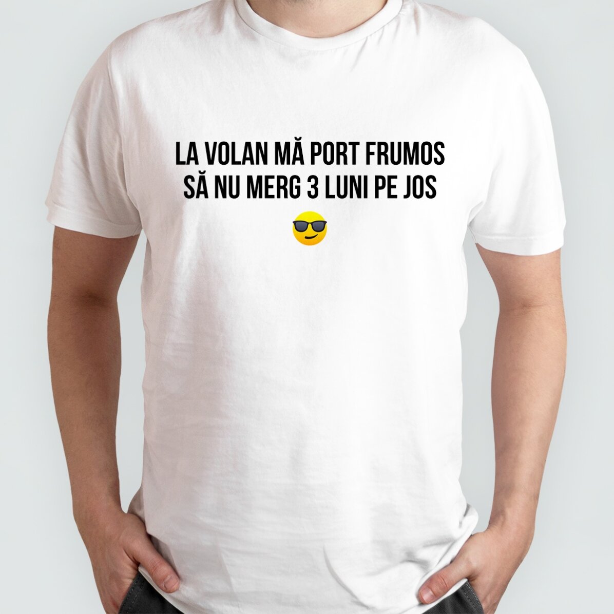 Maglietta in cotone personalizzata con una frase