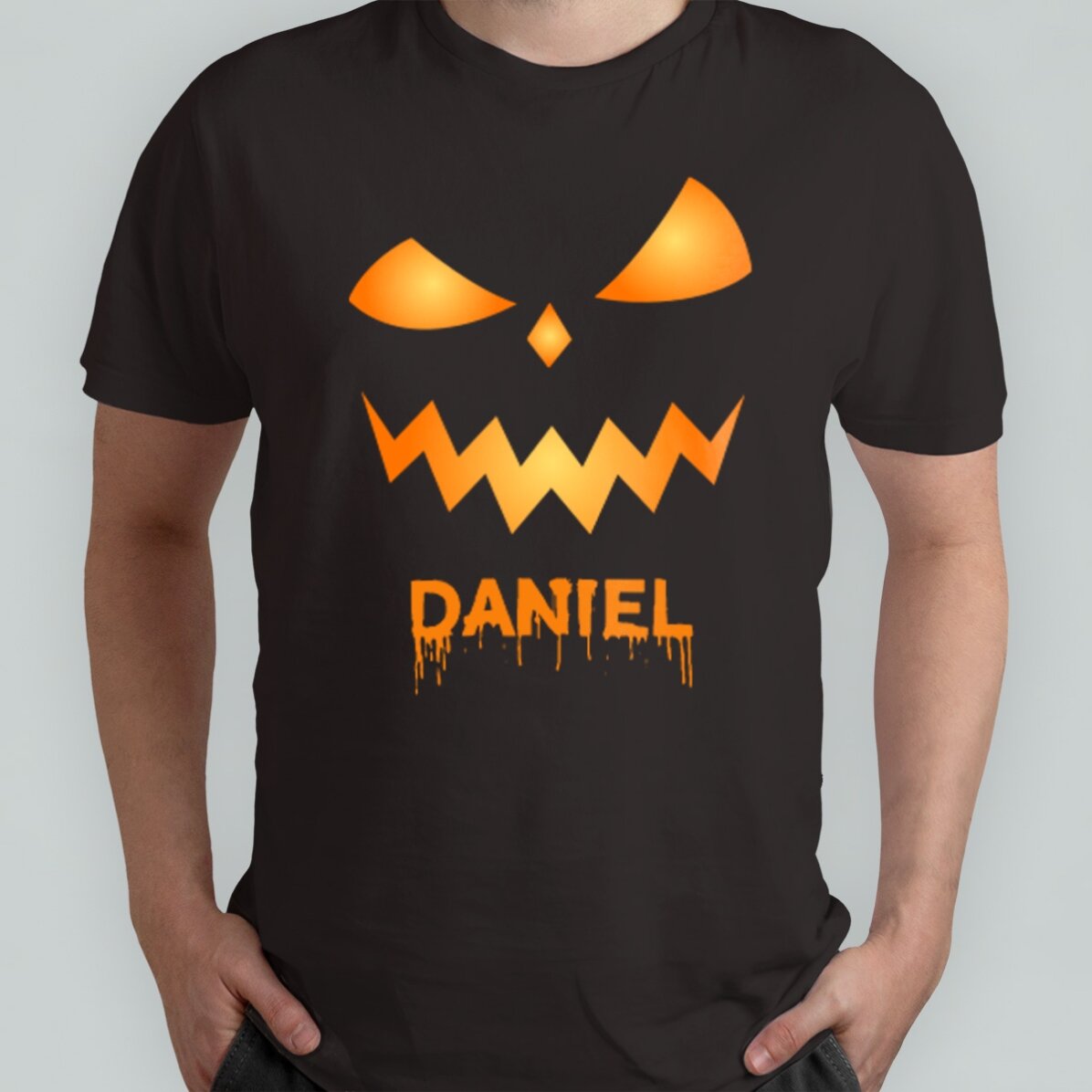 Maglietta in cotone personalizzata con nome - Scary