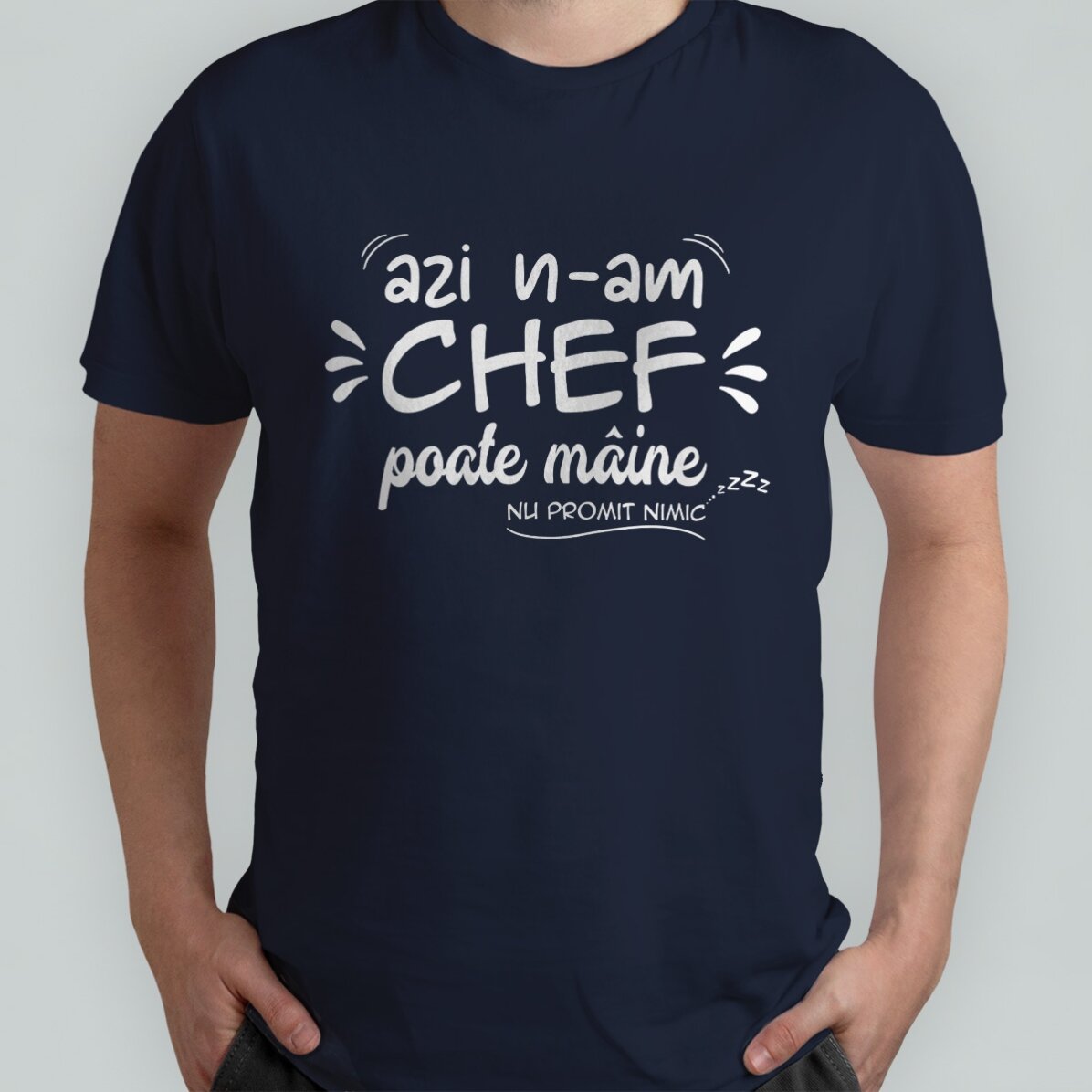 Customised cotton T-shirt with text - I