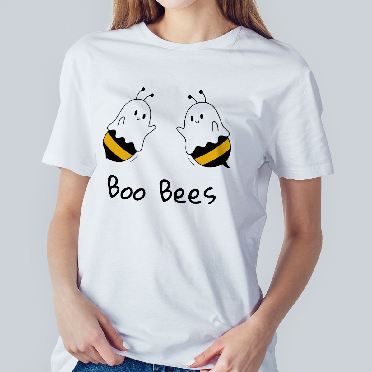 Maglietta in cotone personalizzata con scritta - Boo