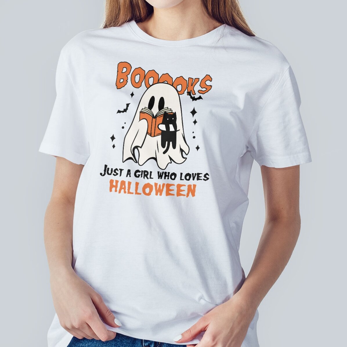 Maglietta in cotone personalizzata con scritta - Booooks