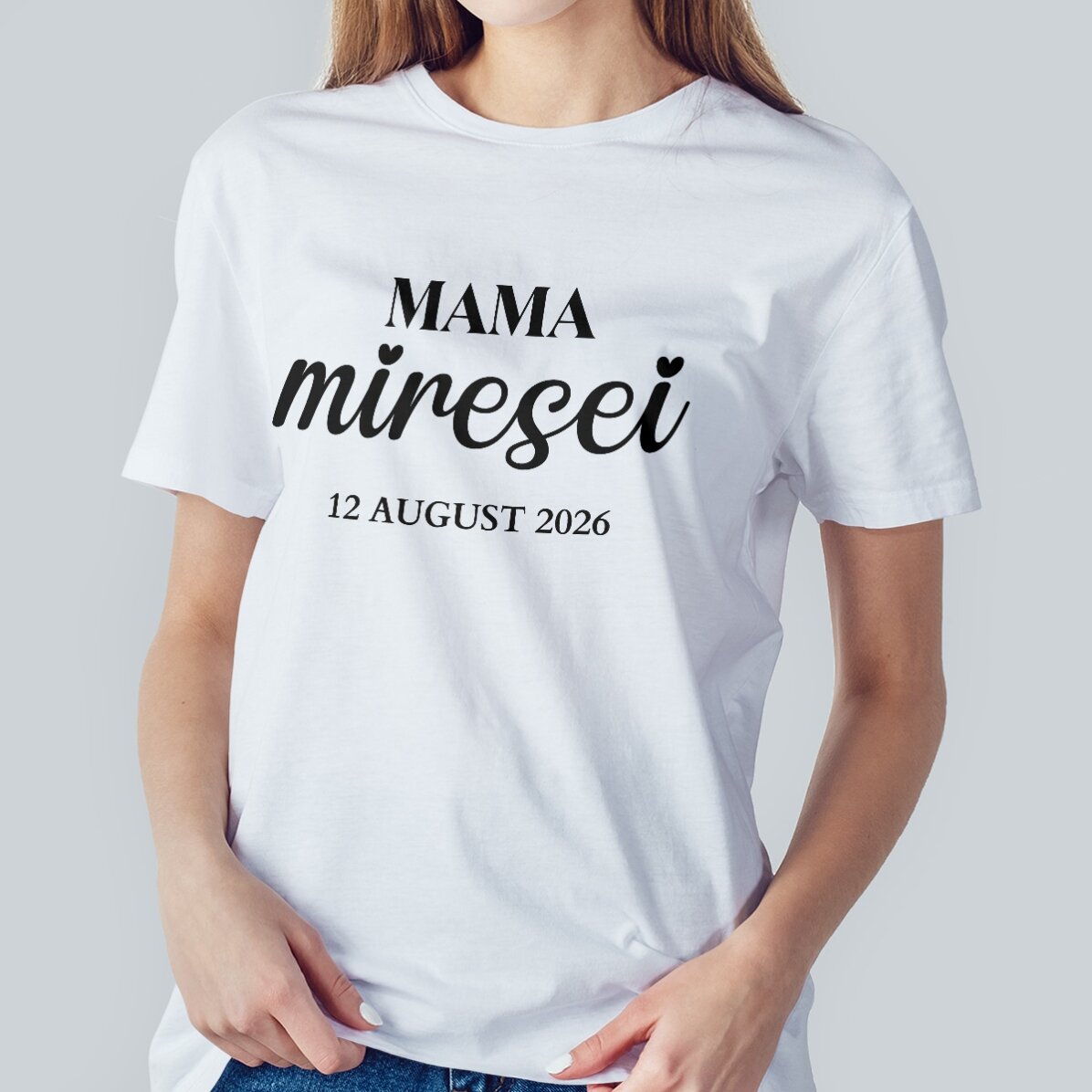 Maglietta in cotone personalizzata con scritta - Il team della sposa