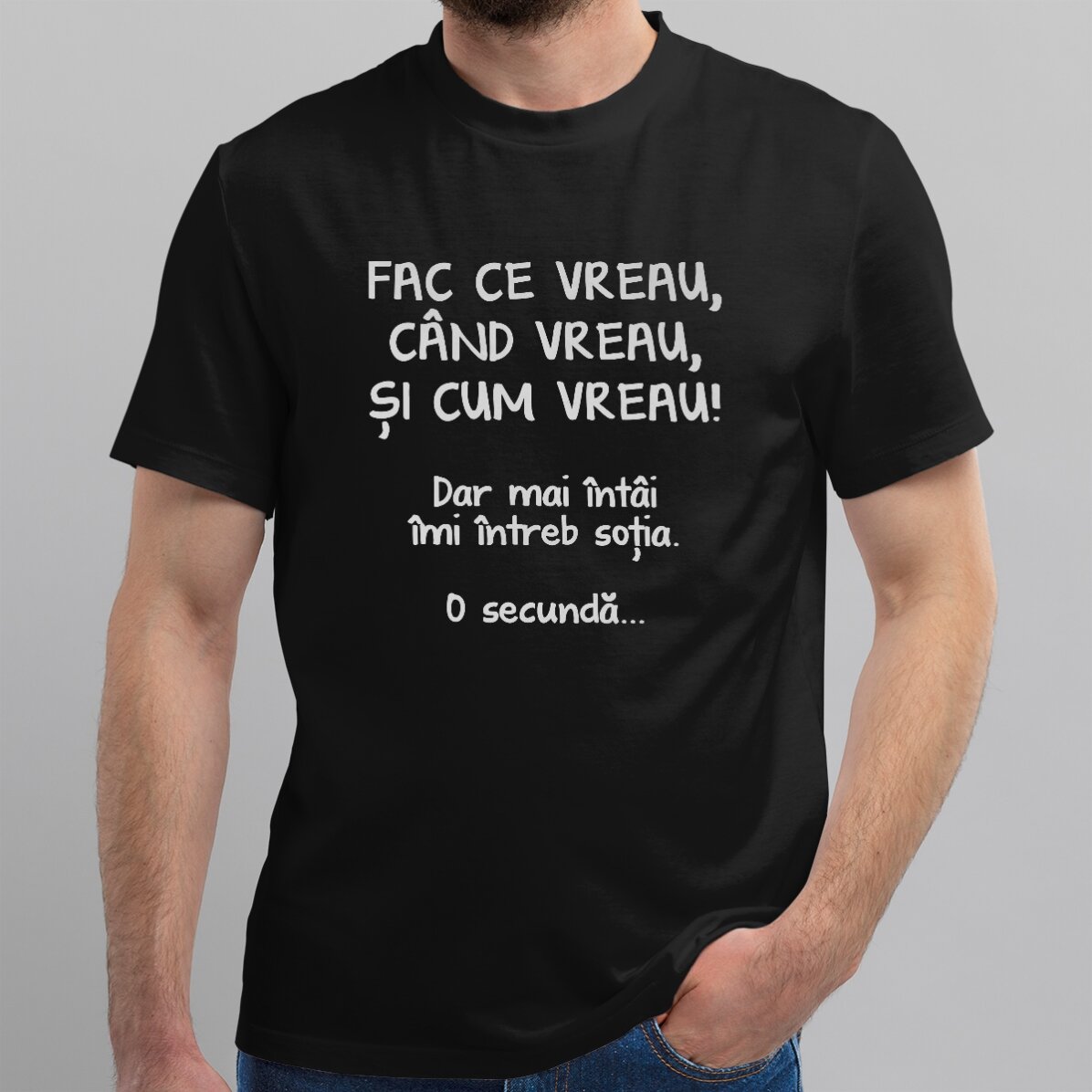Maglietta in cotone personalizzata con scritta - Faccio quello che voglio