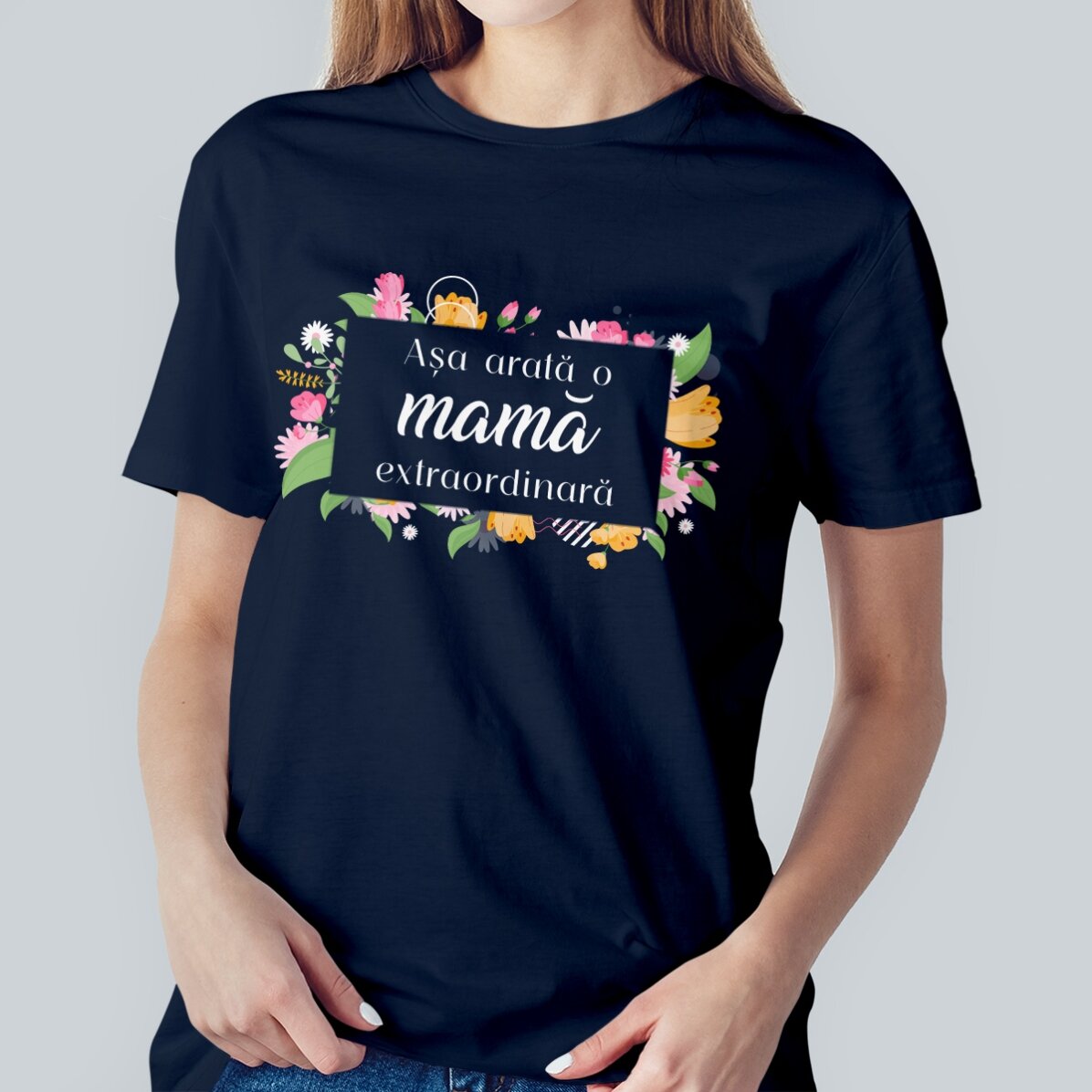 Maglietta in cotone personalizzata con scritta - Donna straordinaria
