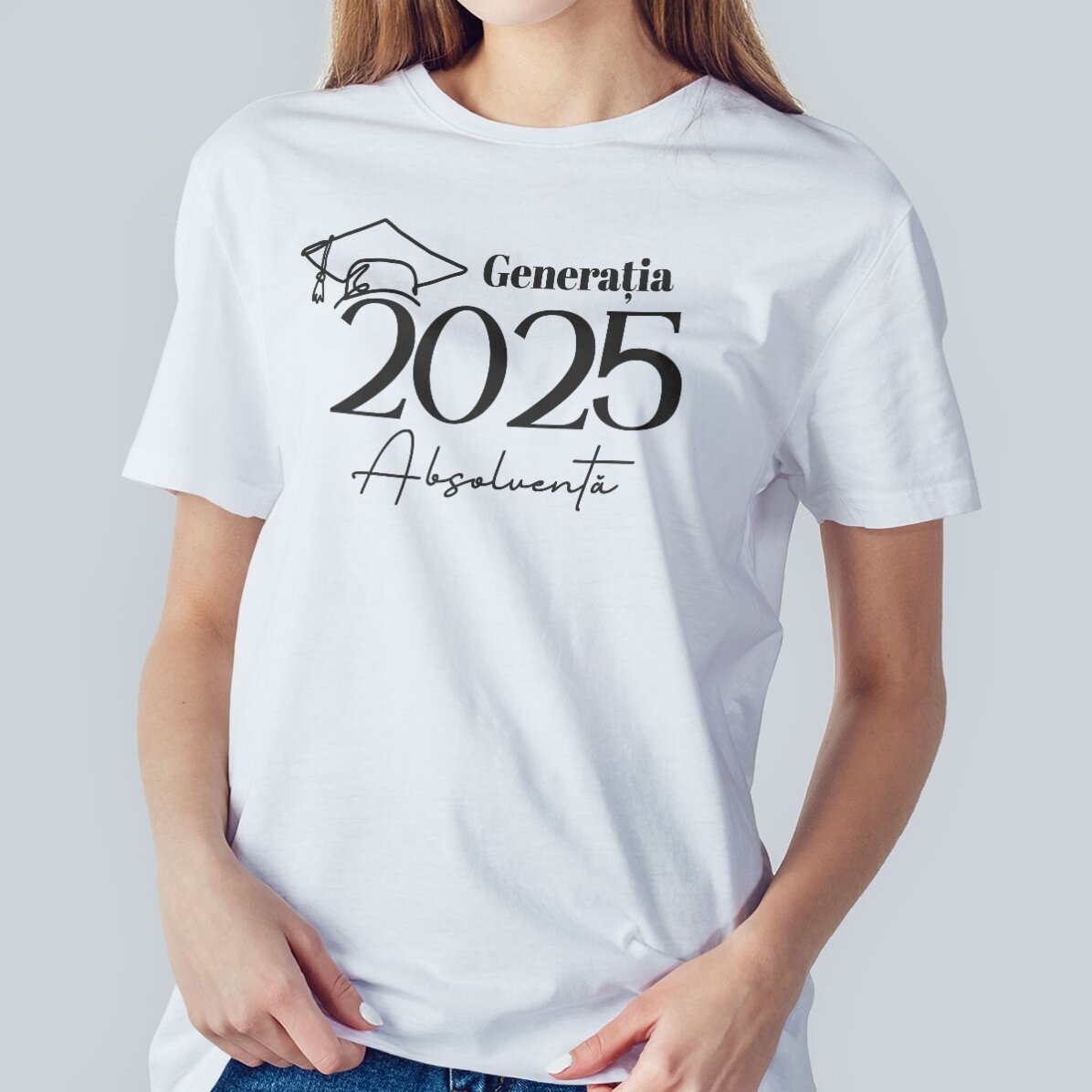 Maglietta in cotone personalizzata con scritta - Laurea