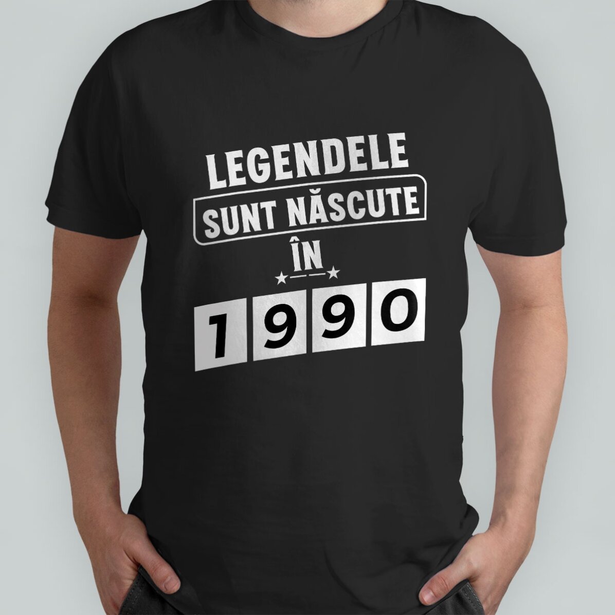 Maglietta in cotone personalizzata con scritta - Legends are born in