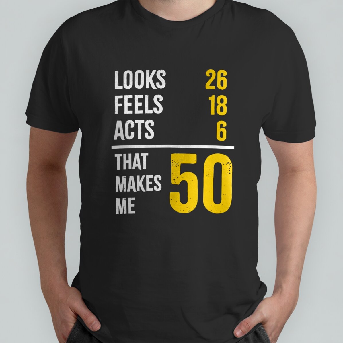 Maglietta in cotone personalizzata con numeri - My real age