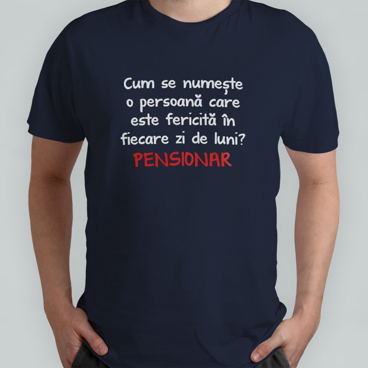 Maglietta in cotone personalizzata con scritta - Pensionato