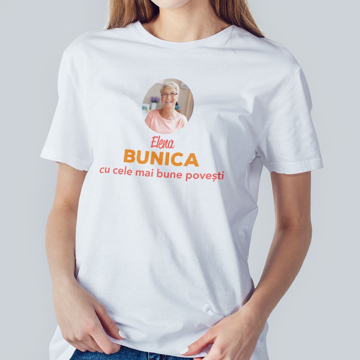 Maglietta in cotone con scritta personalizzata - Nonna