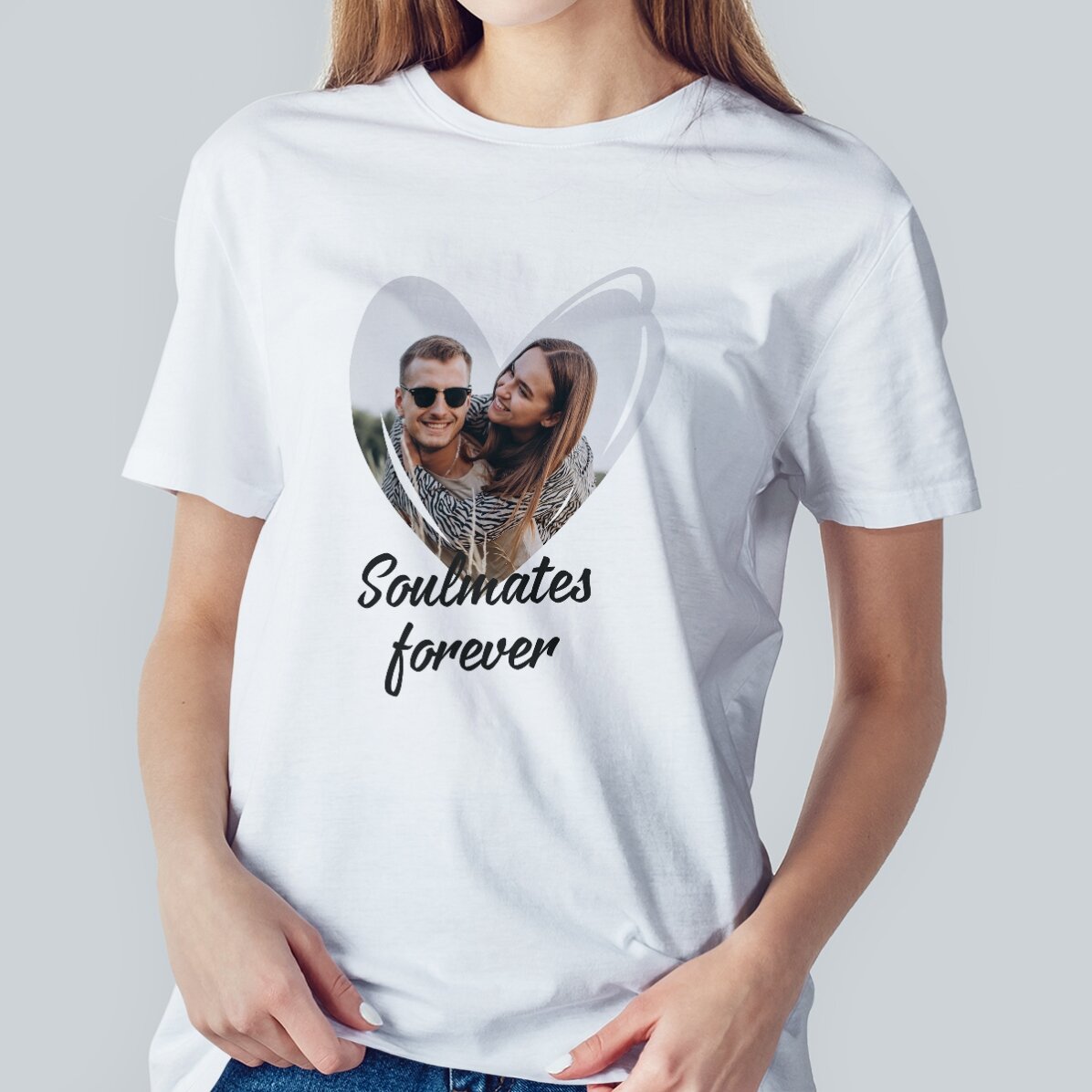 Maglietta personalizzata con foto e testo - Love