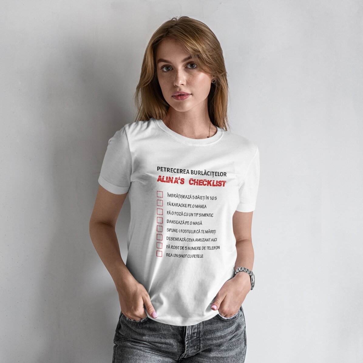 Maglietta personalizzata con scritta - Checklist