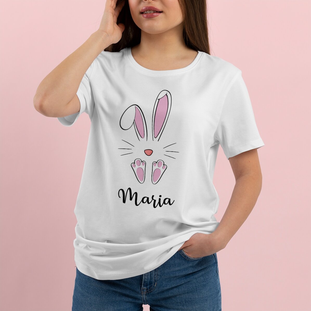 Maglietta personalizzata con scritta - Coniglietto