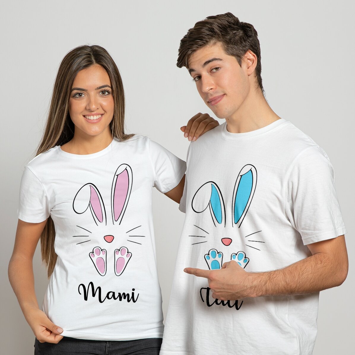 Maglietta personalizzata con scritta - Coniglietto