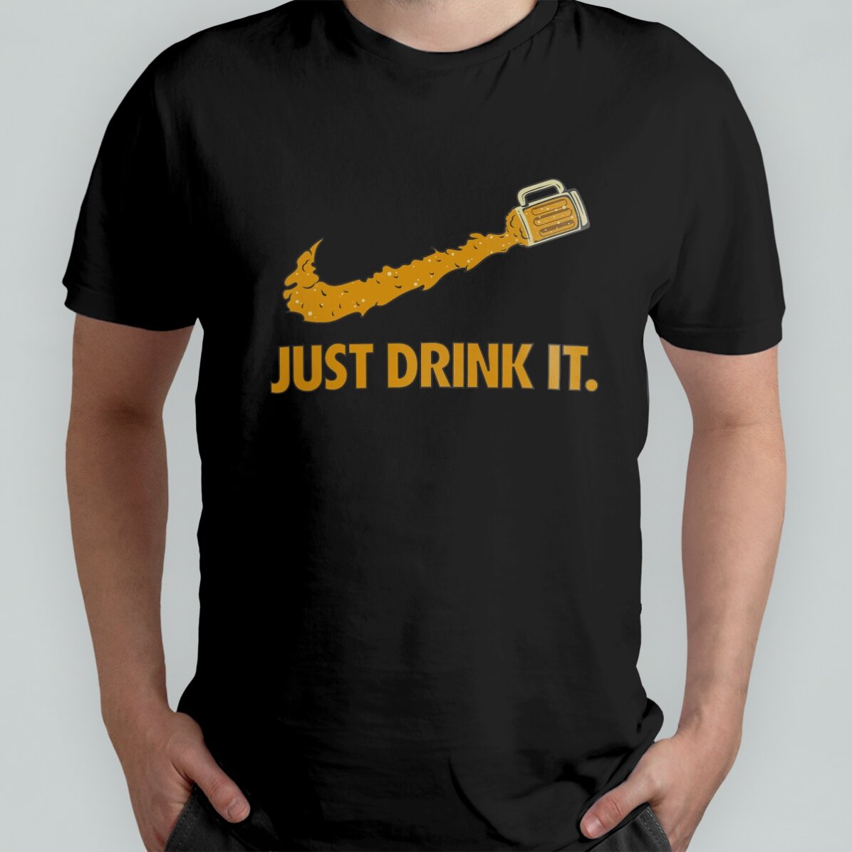 Maglietta personalizzata con scritta - Just drink it