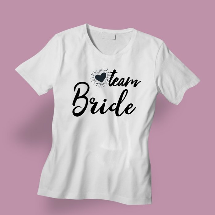Maglietta personalizzata con scritta - Team Bride