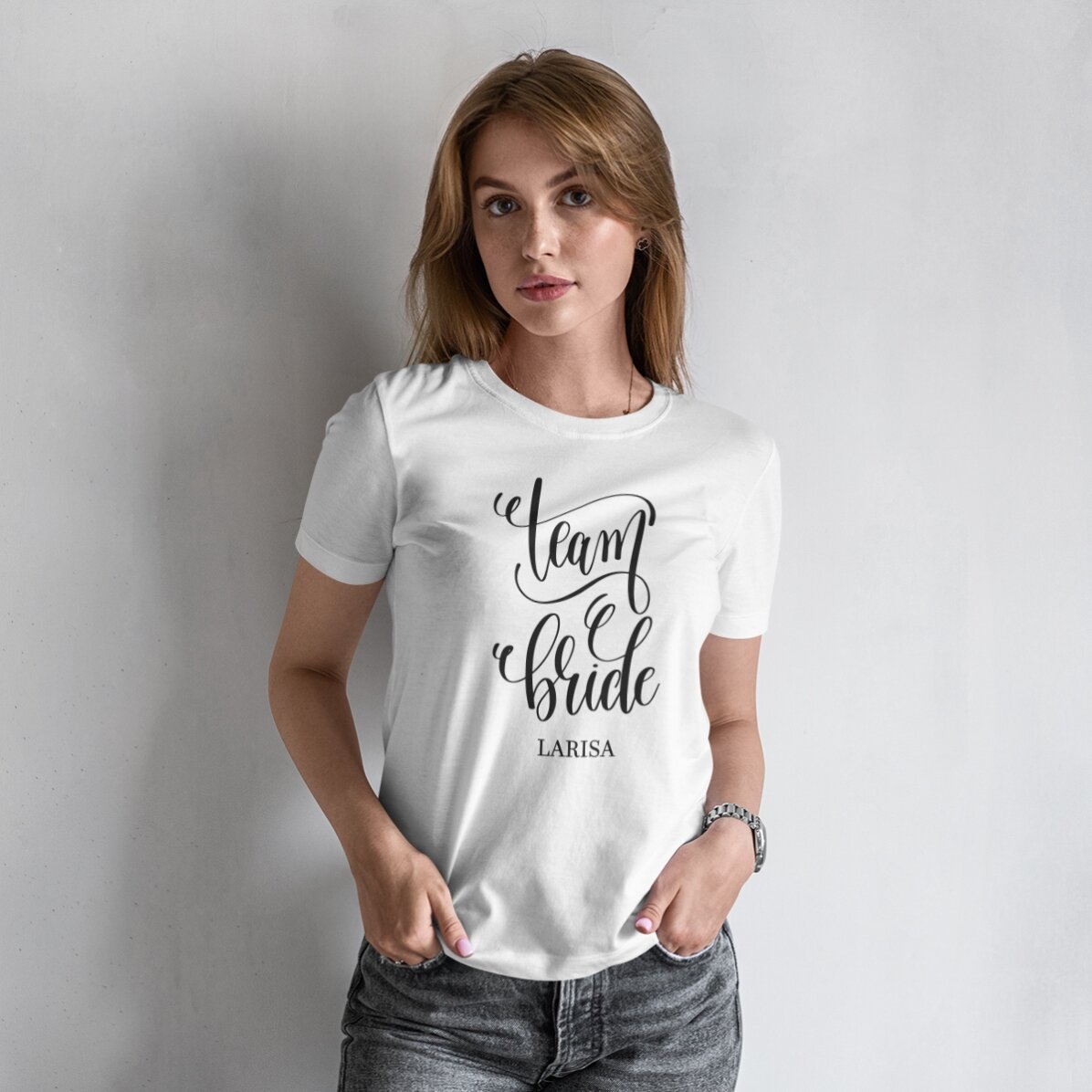 Maglietta personalizzata con scritta per le future spose - Team Bride